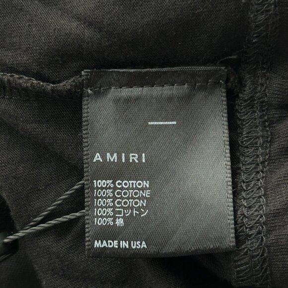Amiri Black & Yellow MA Core Logo T-Shirt - Picture 4 of 4